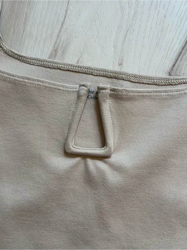 Tan Abercrombie and Fitch bodysuit size L - Image 2