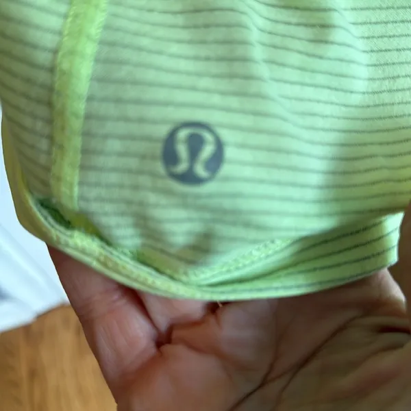 Lululemon swiftly tech neon, yellow striped shirt - Image 5