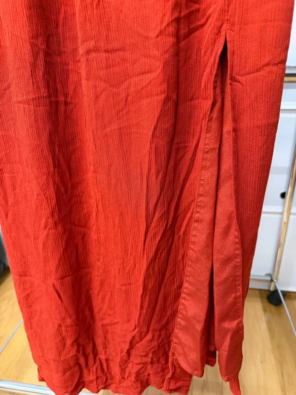 Forever 21 Orange Flowy Maxi Dress - Image 3