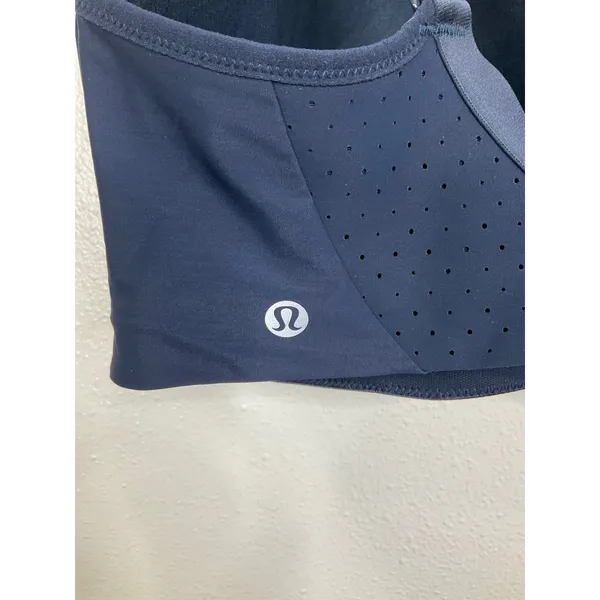 Lululemon‎ Run Times Bra Navy Blue High Impact Sports Bra 38DD - Image 3