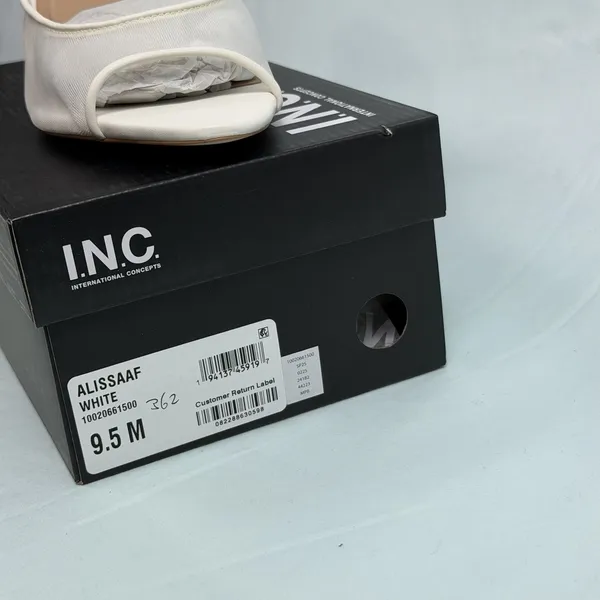 I.N.C International Concept Size-9.5 M Womens Alissaaf White Dress‎ Heel Sandal - Image 3