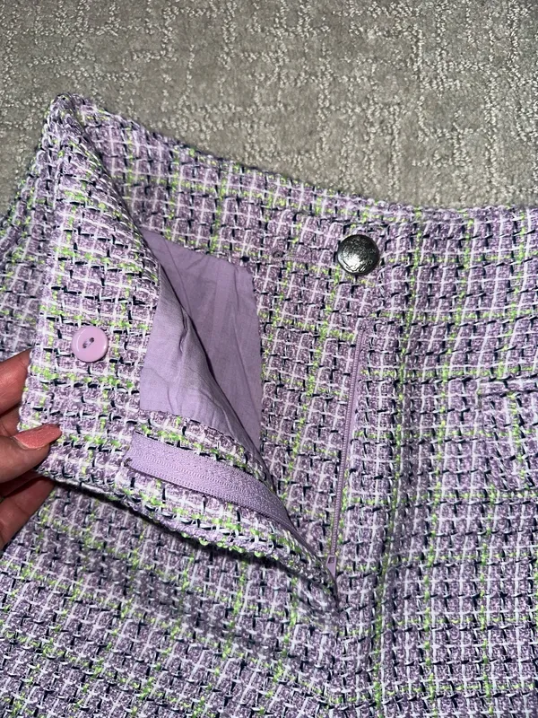 Loft high-waisted purple shorts - Image 7