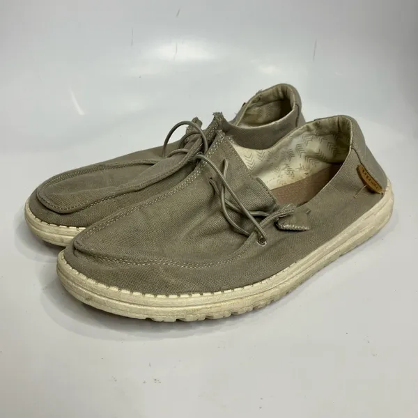 Hey Dude Wendy Chambray light‎ gray slip on loafers size 8 - Image 3