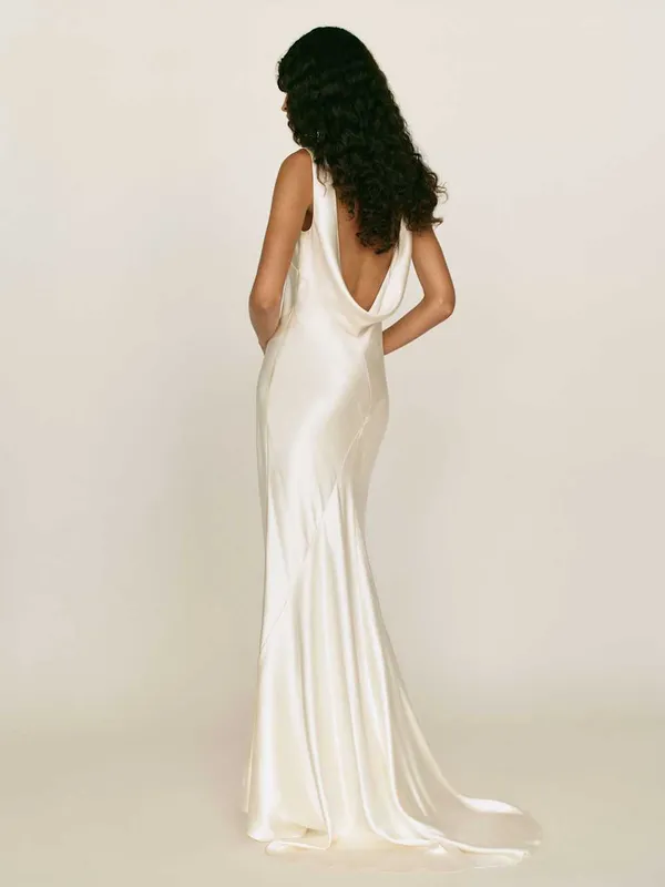 Reformation Isabelle Silk Dress - Image 9