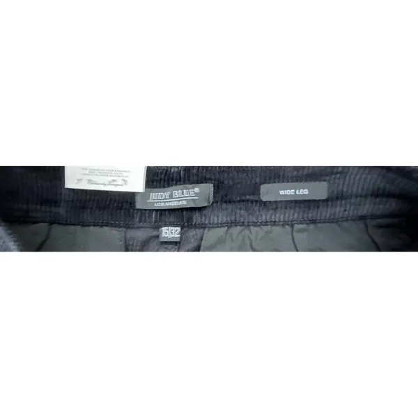 Judy Blue Black Corduroy Wide Leg Jeans NWT Womens 15/32 High‎ Rise Stretch - Image 9