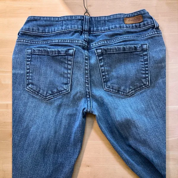 Charlotte Russe Y2K Low Rise Flare Jeans Dark Wash Size 2S - Image 4