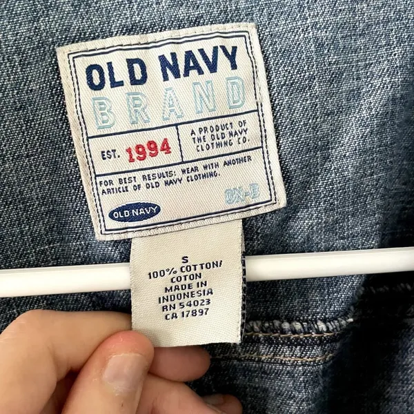 Old Navy denim jean jacket‎ comfortable fall staple pockets cotton small autumn - Image 3