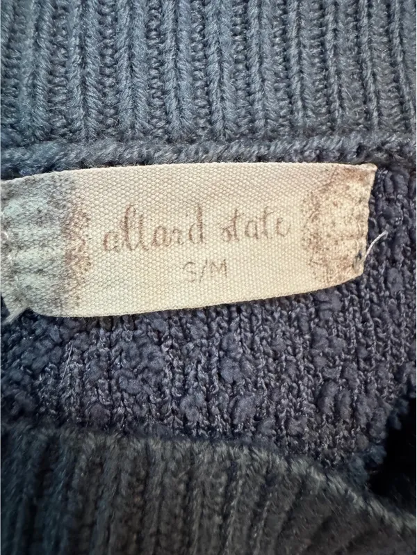 Altar'd State S/M Dark Grayish Blue Textured Sweater - Image 4