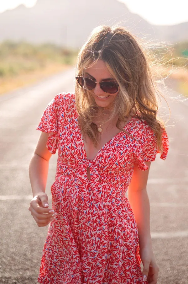 Lulus Red Printed Romper - Image 2