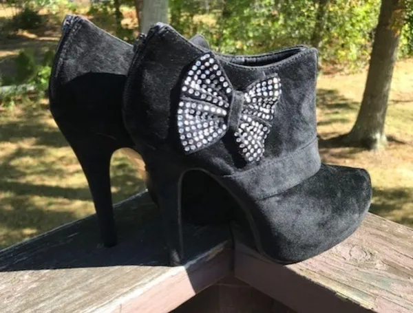 Delicacy Women Black Suede Ankle Boots Size 8.5 - Image 6