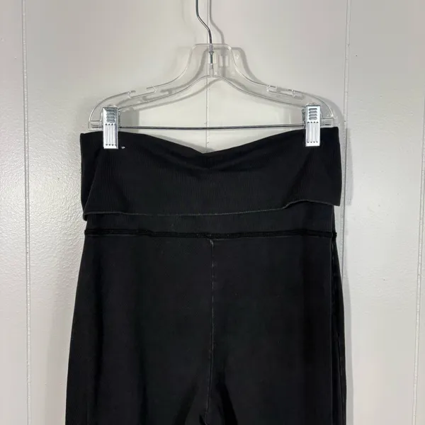 Aerie Offline Black High Rise OG Foldover Super Flare Yoga Pants Leggings Medium - Image 5