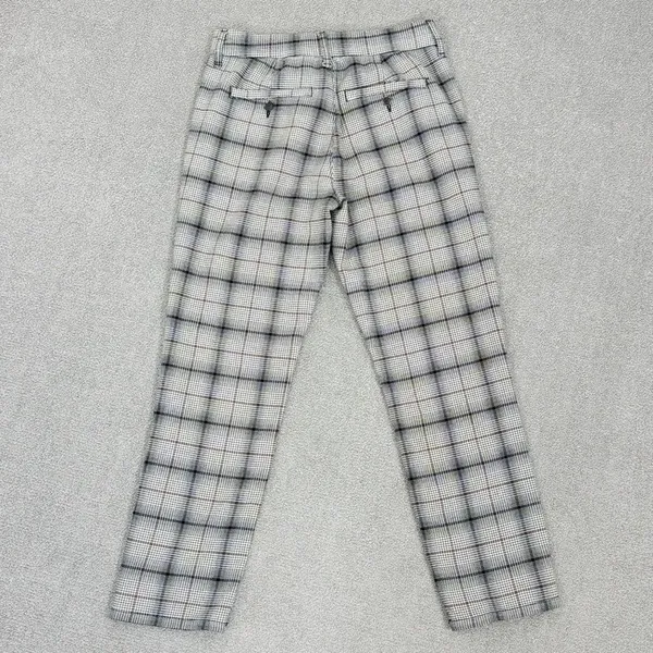 American Eagle Outfitters Plaid Flannel Super High‎ Rise Skinny Trousers Beige 4 - Image 9