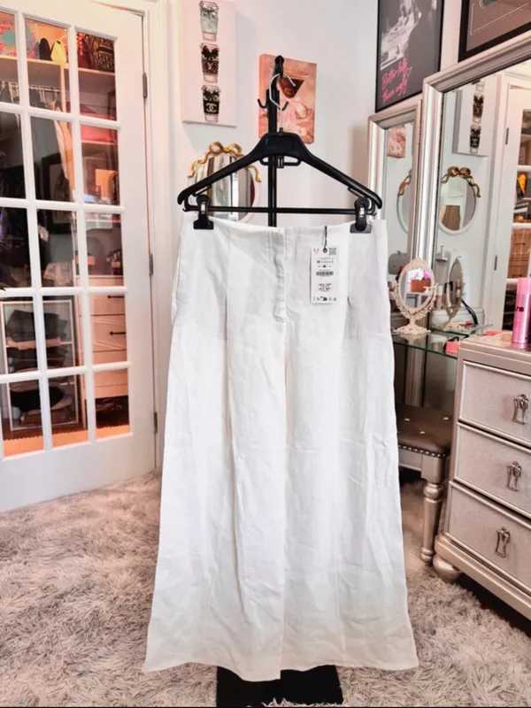 Zara Line Blend wide leg pants - Image 7