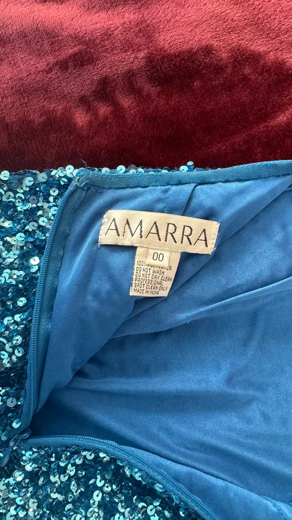 Amarra homecoming dress Blue Size 00 - Image 3