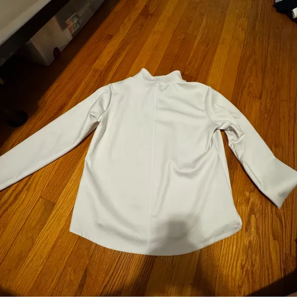 Nike Therma-Fit Long Sleeve Sweatshirt White Large - Image 4
