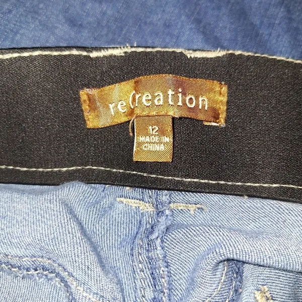 Denim Blue High Rise Embroidered Jeans - Image 6