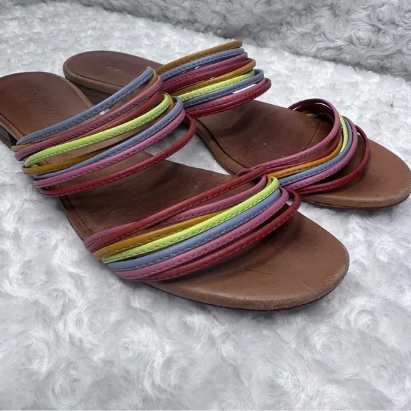 Madewell The Meg Leather Slide Sandals Size 9.5 - Image 3