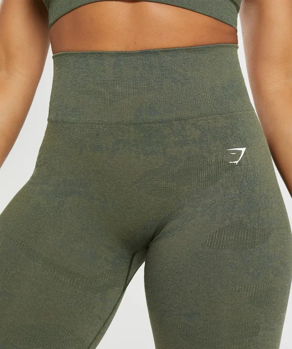 Gymshark Adapt Camo Set in Moss Green - Image 3