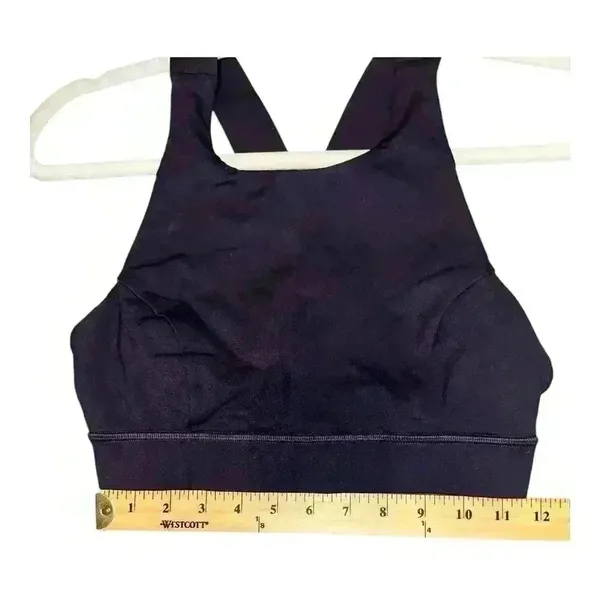 Lululemon Fast And Free Black Grape Bra,‎ Size 6 - Image 7