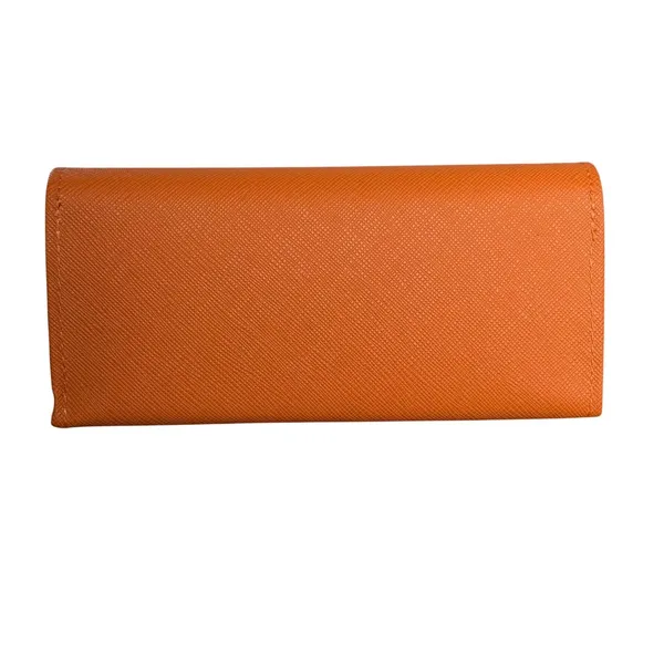 Tory Burch Glasses Case Womens One Size Orange Magnetic Hard Shell Logo - Image 4