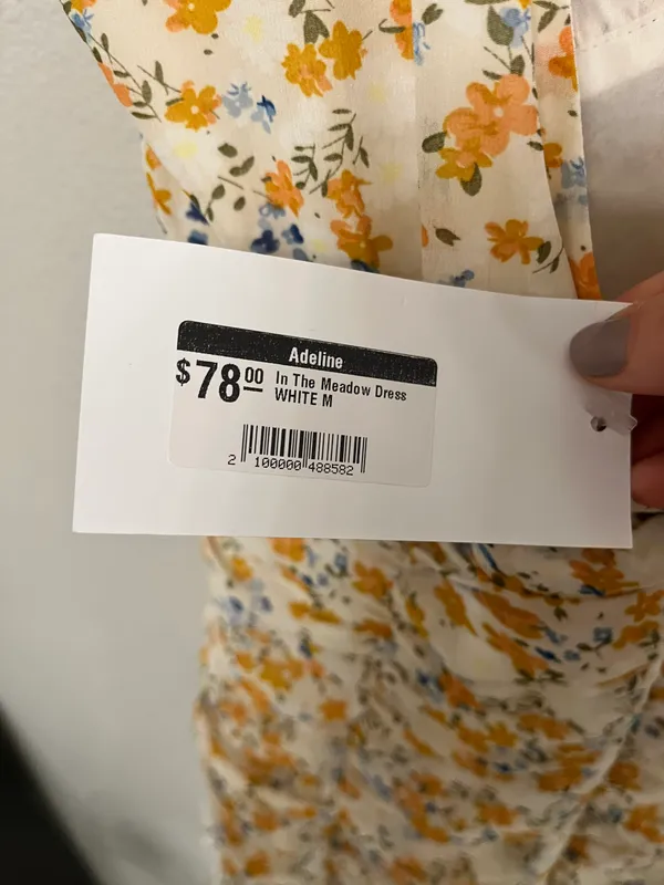 Adeline Yellow Floral Mini Dress NWT - Image 5