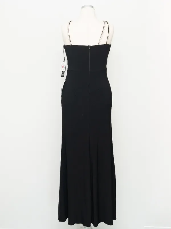 XSCAPE - Asymmetric‎ Rhinestone Strap Gown - Image 3
