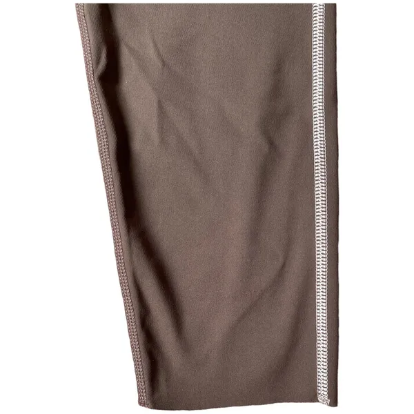 Aerie Offline brown w/blush pink trim Goals 7/8 leggings. Size m nwot - Image 5
