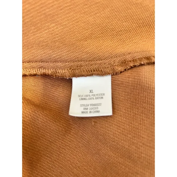 Aurelia‎ Parks Francesca's Peplum Top XL Brown Puff Sleeve Tie Back - Image 6