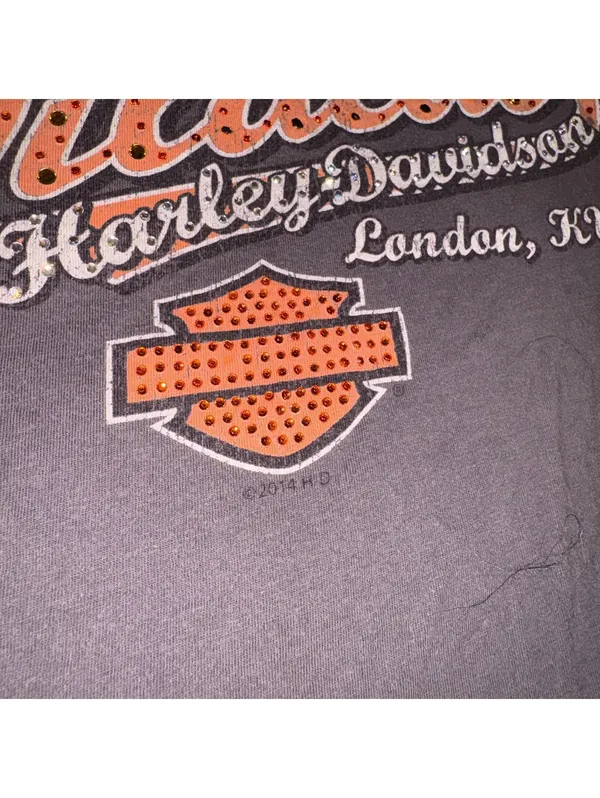Harley-Davidson Woman’s XL Wildcat Sparkle Motorcycle London, KY Graphic Tee - Image 4