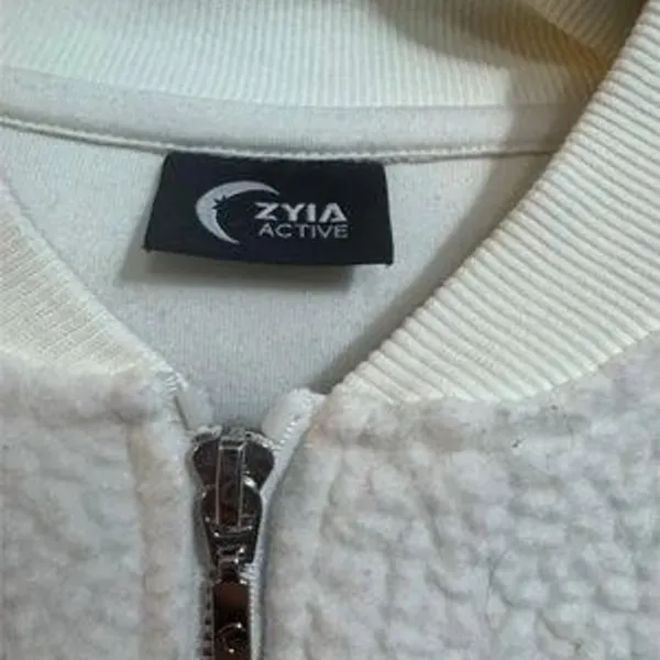 Zyia active white flying V sherpa‎ jacket size S - Image 4