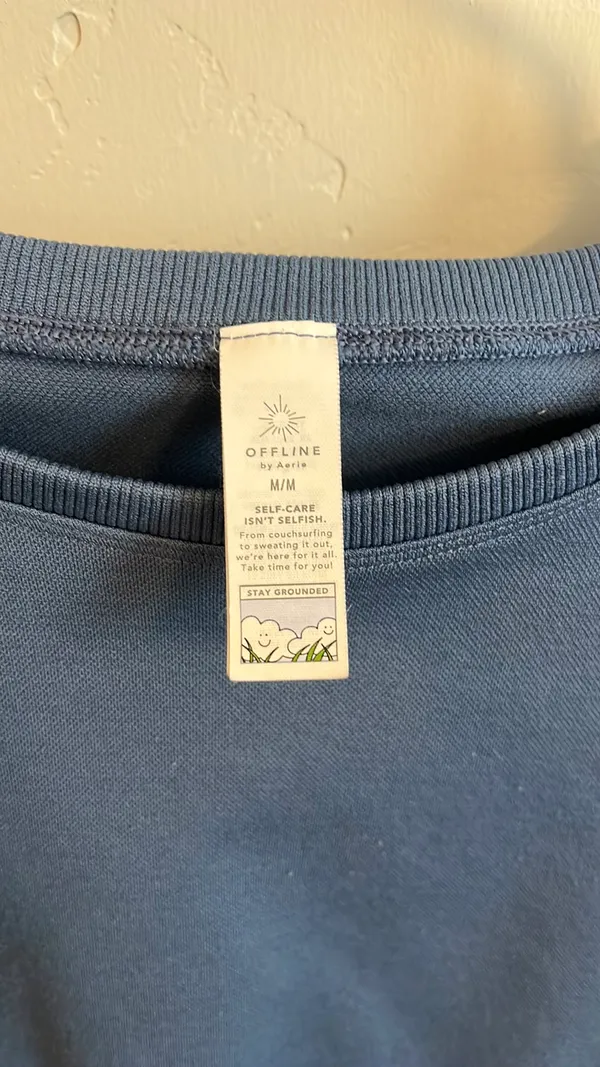 Aerie OFFLINE by Workout Top Long Sleeve Cropped - Image 3