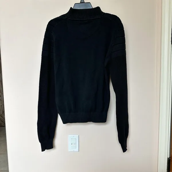Fried Sweatshirt Womens Lg 1/4 Zip Pullover Black Athleisure Gorpcore Urban - Image 3
