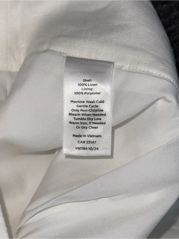 Talbots NWT Linen Pleated Bermuda Shorts Lined Coastal Resort Women's 14 White - Image 7