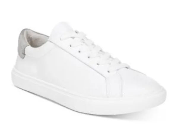 Sam Edelman Women's Lupita Lace Up Sneakers White Leather 8 - Image 10