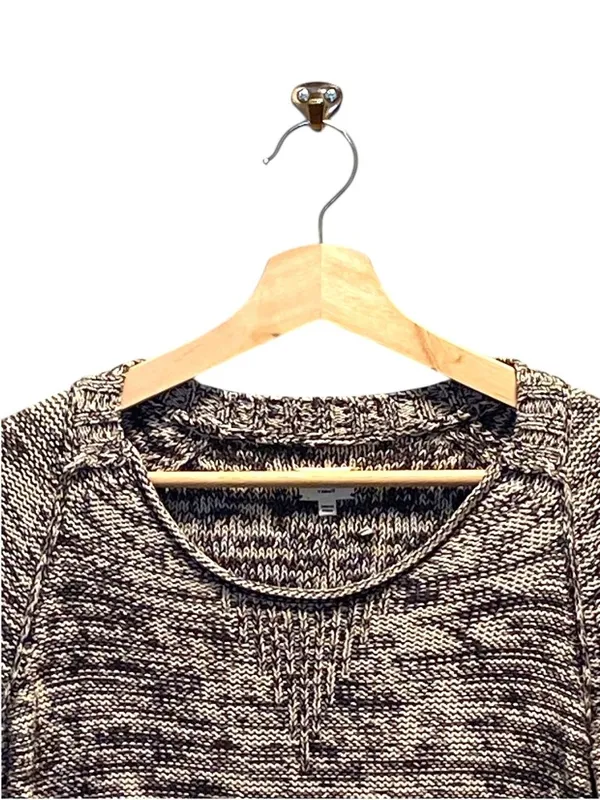 Wilfred Patch Pocket Sweater Beige Size XS Neutral Spring Cropped Casual Boho - Image 5