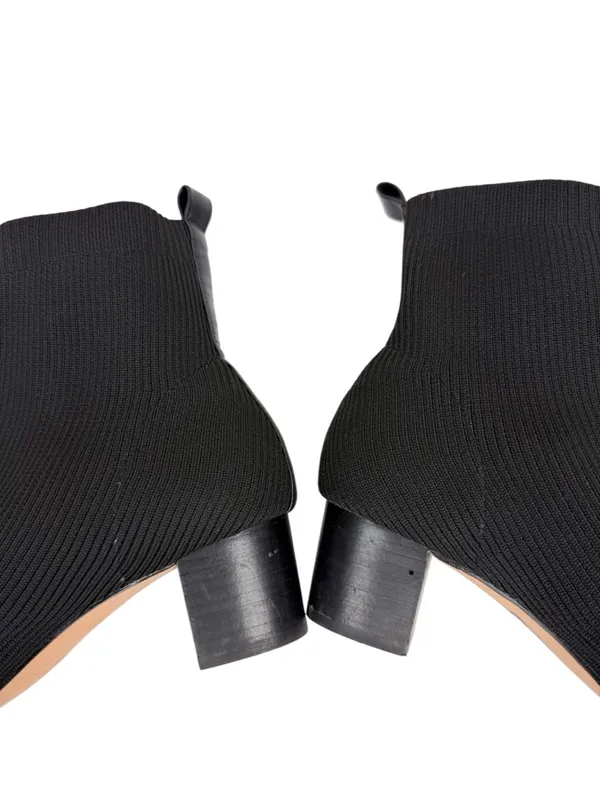 Joie Neely Black Knit Stretch Sock Booties Ankle Boots Size 10 - Image 7