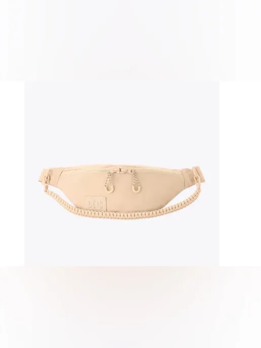 BEIS Beige Carry-On, Beige Belt Bag & Burgundy Suitcase Cover - Image 4