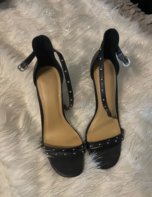 A New Day Black Stud Heels - Image 2