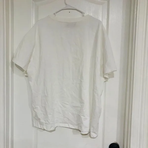 Cider Oversized Tee Curve Cotton Short‎ Sleeve Women's Top White Size 1XL NWT - Image 5