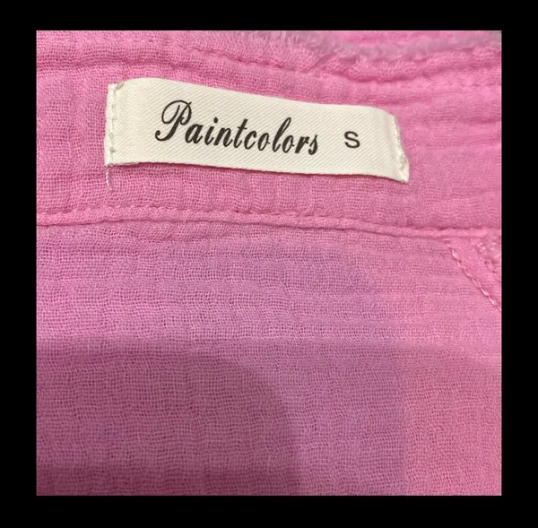 Paintcolors Oversized pink shortsleeved Tunic -Size Small - Image 5