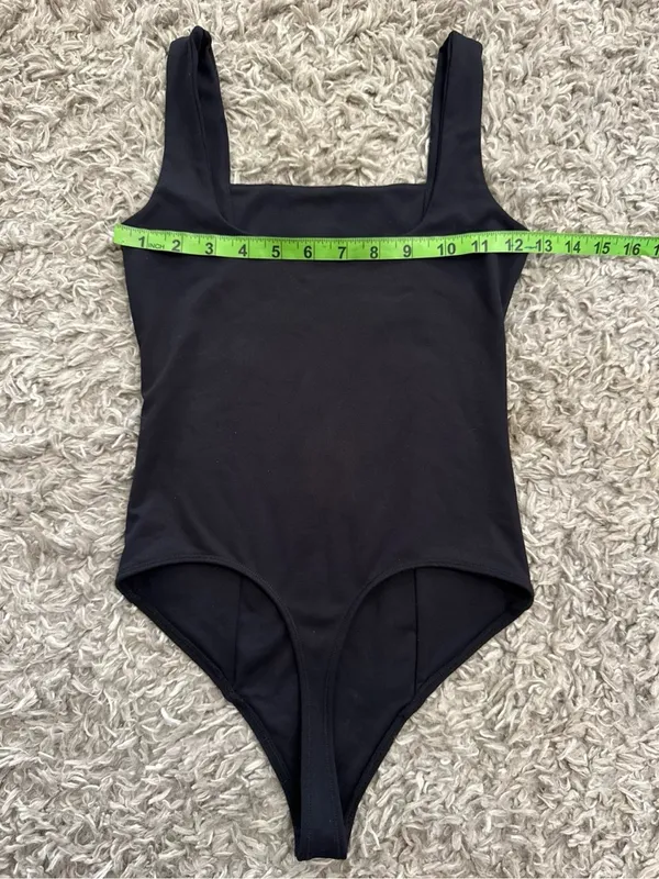 ABERCROMBIE & FITCH XS ✨ tank top bodysuit solid black excellent condition - Image 3
