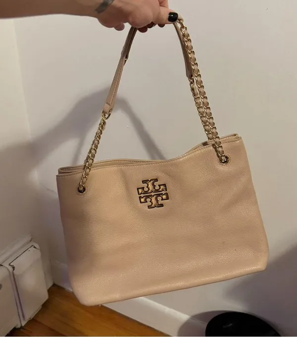 Tory Burch Bag Large Light Pink Gold - Image 5