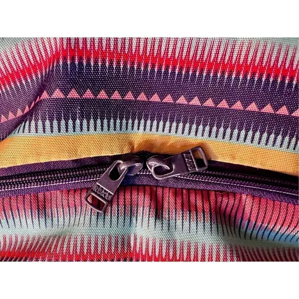Roxy Bohemian Aztec Print Colorful Multi-Pocket Laptop Compartment Back - Image 12