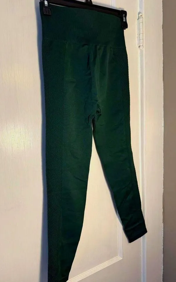 Abercrombie and Fitch YPB Forest Green Leggings Size S - Image 2