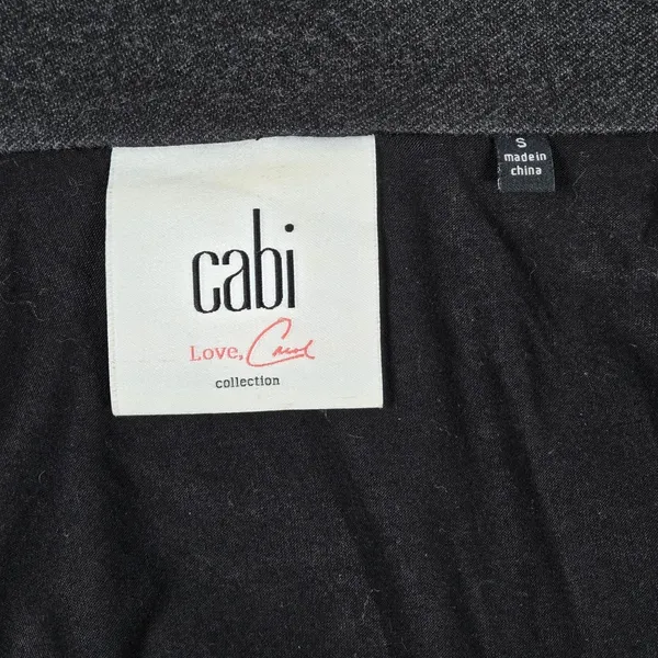 Cabi Charcoal Gray Mesh Back Jacket Womens Size Small Moto Style‎ 3184 - Image 6