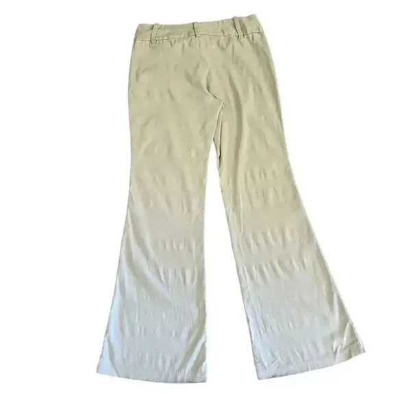 Ellemenno Mid Rise Ivory Wide Leg Y2K Trousers Casual Women’s Pants SZ 9 #1278 - Image 4
