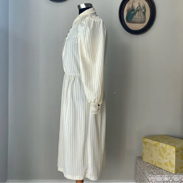 VINTAGE 1970s Edwardian Revival Dress - Image 9