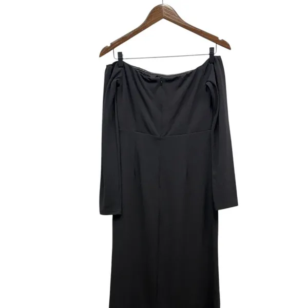 Lulus Alluring Sophistication Black Off-the-Shoulder Maxi Dress size Large NWT - Image 7