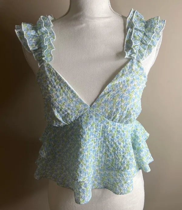Lush small ruffle peplum top - Image 5
