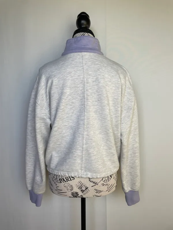Alys colorblock cotton-blend half-zip sweatshirt sweater size S small - Image 12